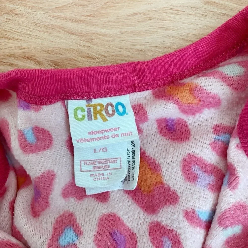 Circo Kids Girls Size Large Leopard Jumpsuit Pajama